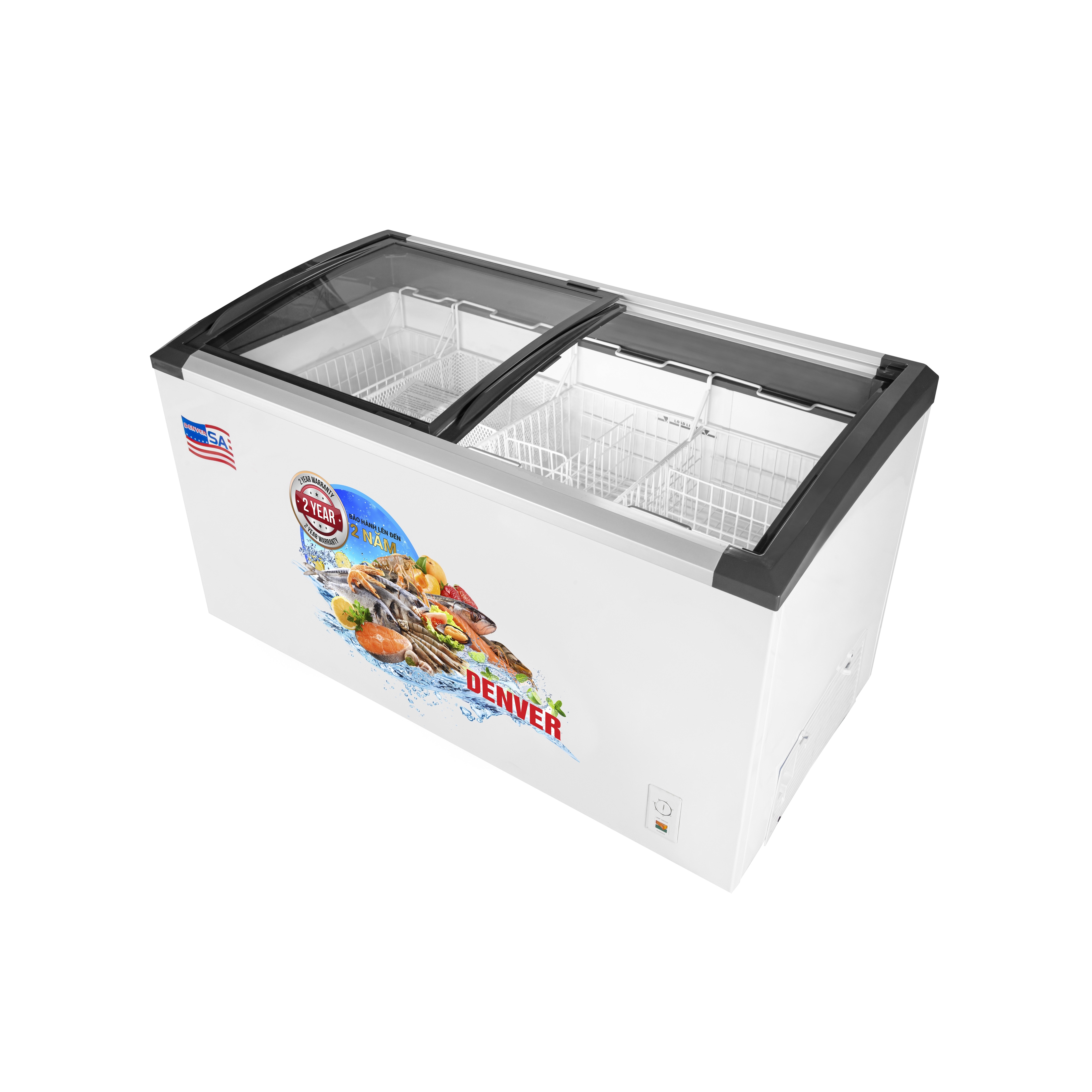 Tủ bảo quản kính cong Denver 1 ngăn 650 lít AS 980K